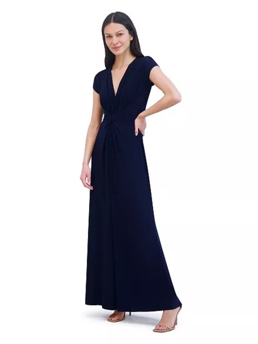 Vince Camuto wide -Leg black Jumpsuit with Cap SleevesXL
